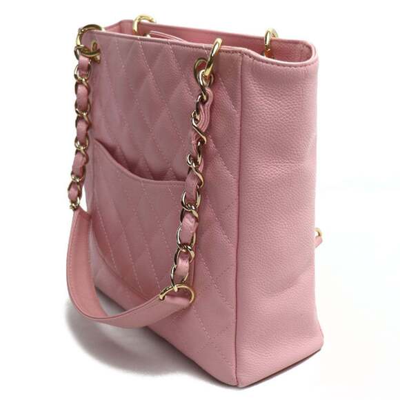 CHANEL Pink Caviar Leather Tote Bag - Picture 2 of 9